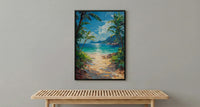 Costa Rica Beach Art Print, Manuel Antonio Wall Decor - Tropical Jungle
