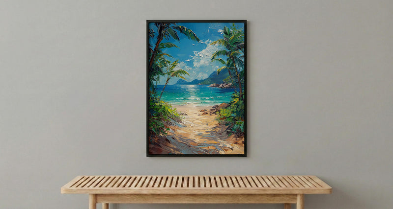 Costa Rica Beach Art Print, Manuel Antonio Wall Decor - Tropical Jungle