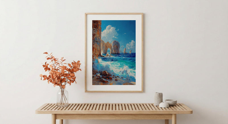 Cabo San Lucas Art Print, Mexico Ocean Decor - El Arco Poster