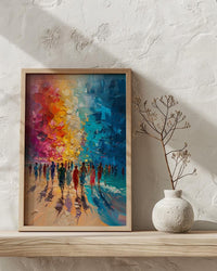 4th Of July Beach Party Art Print, Summer Celebration Wall Decor - Coastal Poster