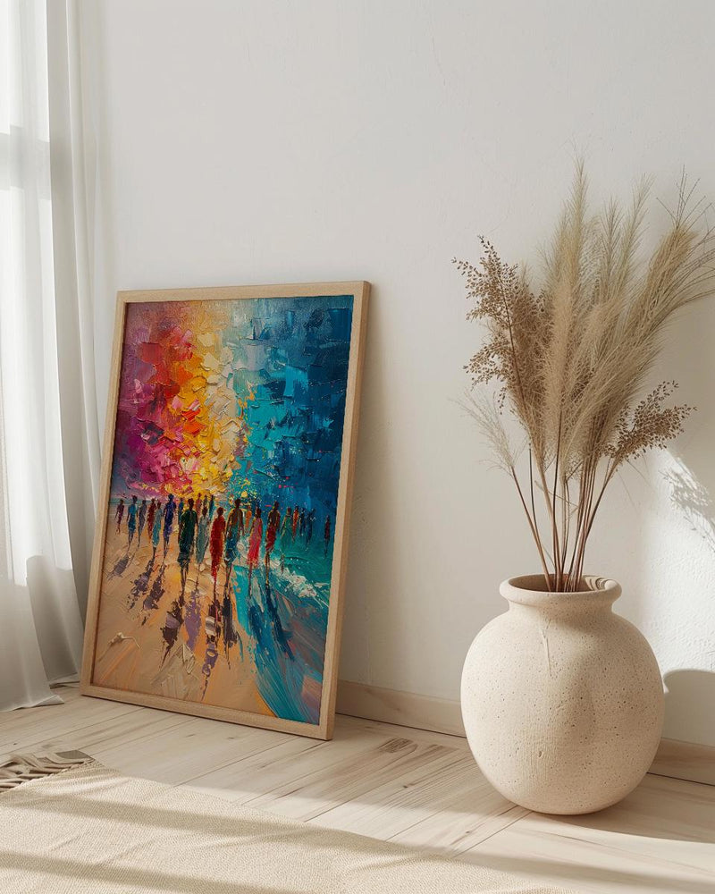 4th Of July Beach Party Art Print, Summer Celebration Wall Decor - Coastal Poster