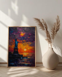 Statue Of Liberty Art Print, NYC Patriotic Decor - Independence Day Poster
