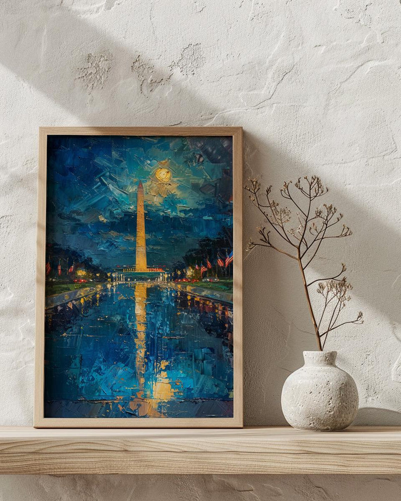 Washington Monument Wall Art, Patriotic DC Decor - Historic Landmark Print