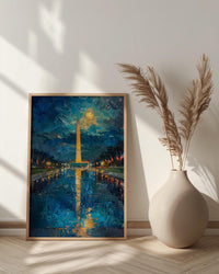 Washington Monument Wall Art, Patriotic DC Decor - Historic Landmark Print