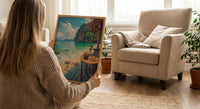 Thailand Window Wall Art, Beach Pad Thai Decor - Ocean Longtail Boat