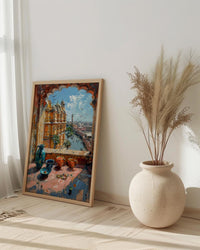Jaipur Window Wall Art, Hawa Mahal Decor - Pink City Bangles Print