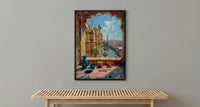 Jaipur Window Wall Art, Hawa Mahal Decor - Pink City Bangles Print