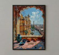 Jaipur Window Wall Art, Hawa Mahal Decor - Pink City Bangles Print