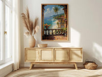 Goa Window Wall Art, Tropical Beach Decor - Palm Tree Summer Print