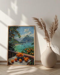 Brazil Window Poster, Rio De Janeiro Decor - Tropical Acai Landscape