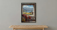 Peru Window Poster, Cusco Mountain Decor - Llama Andes Landscape
