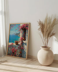 Bodrum Window Art Print, Aegean Sea Decor - White House Fresh Figs