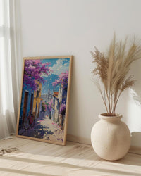 Mexico City Art Print, Purple Spring Decor - Jacaranda Landscape