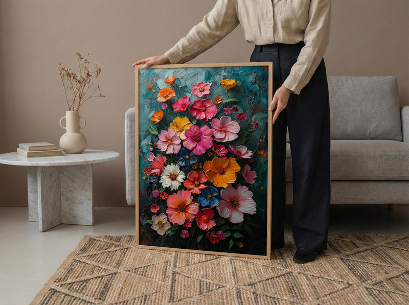 Medellin Wall Art, Colombia Spring Decor - Flower Festival Print