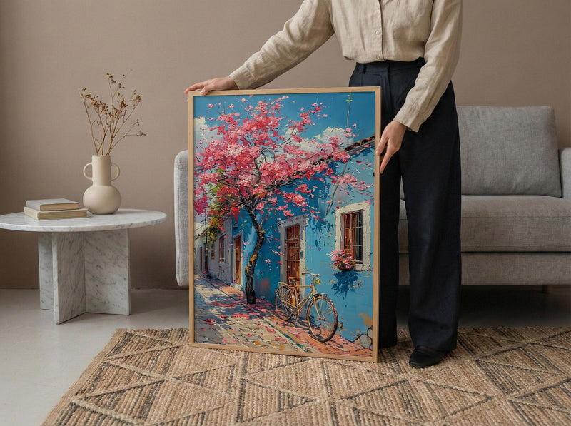 Buenos Aires Art Print, Pink Spring Decor - Lapacho Tree Landscape