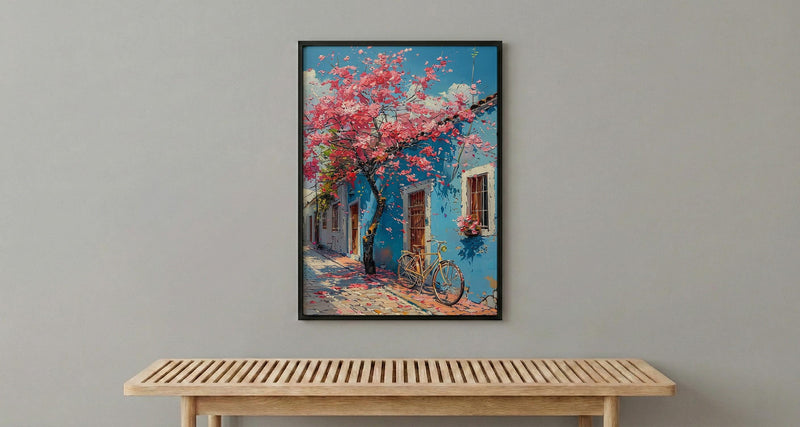 Buenos Aires Art Print, Pink Spring Decor - Lapacho Tree Landscape