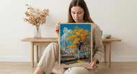 Quito Art Print, Yellow Blossom Wall Decor - Ecuador Spring Landscape