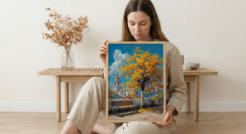 Quito Art Print, Yellow Blossom Wall Decor - Ecuador Spring Landscape