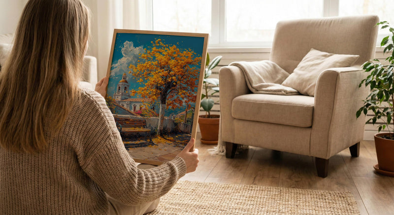 Quito Art Print, Yellow Blossom Wall Decor - Ecuador Spring Landscape