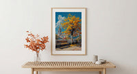 Quito Art Print, Yellow Blossom Wall Decor - Ecuador Spring Landscape