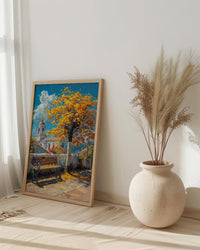 Quito Art Print, Yellow Blossom Wall Decor - Ecuador Spring Landscape