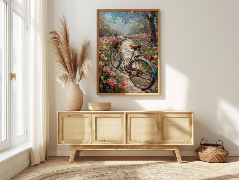 Istanbul Art Print, Pink Tulip Decor - Emirgan Park Landscape