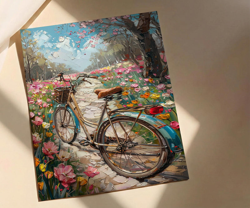 Istanbul Art Print, Pink Tulip Decor - Emirgan Park Landscape