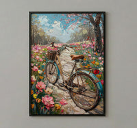 Istanbul Art Print, Pink Tulip Decor - Emirgan Park Landscape