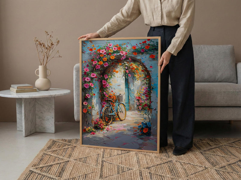 Dubai Floral Art Print, Colorful Spring Decor - Botanical Tunnel