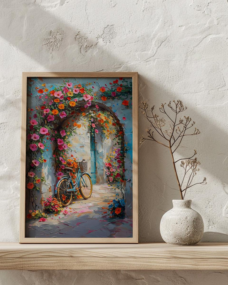 Dubai Floral Art Print, Colorful Spring Decor - Botanical Tunnel