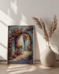 Dubai Floral Art Print, Colorful Spring Decor - Botanical Tunnel