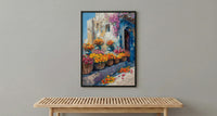 Doha Souq Wall Art, Qatar Spring Decor - Floral Market Print