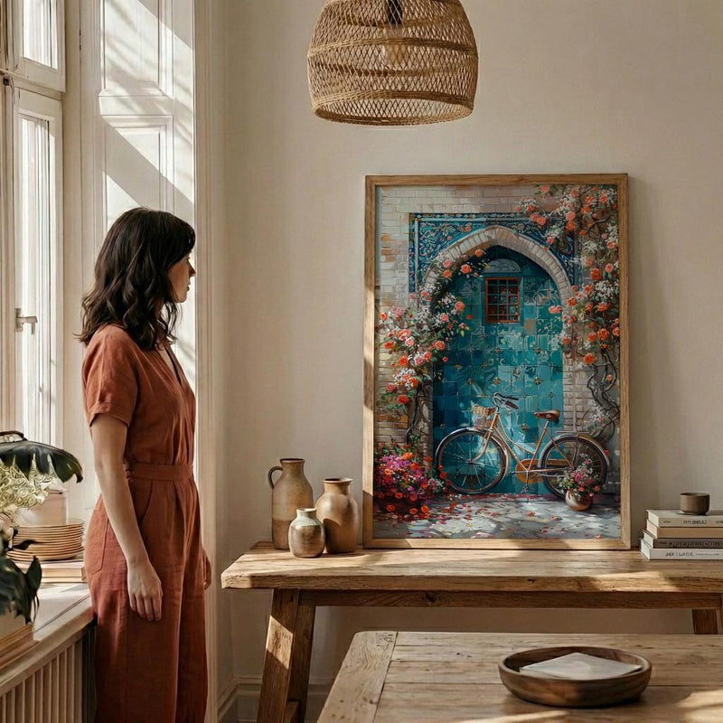 Shiraz Art Print, Orange Blossom Decor - Persian Courtyard