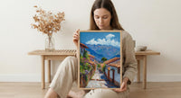 Cusco Stone Wall Art, Peru City Decor - Inca Street Print