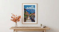 Cusco Stone Wall Art, Peru City Decor - Inca Street Print