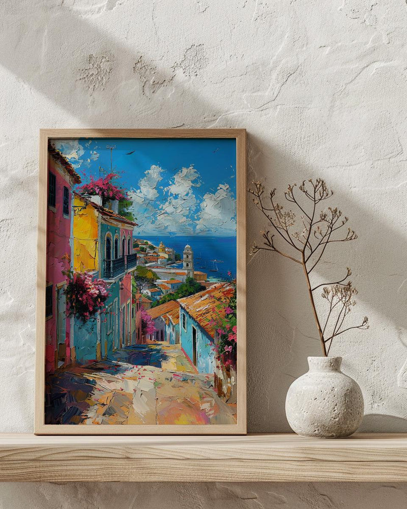 Salvador Wall Art, Brazil Street Decor - Pelourinho Print