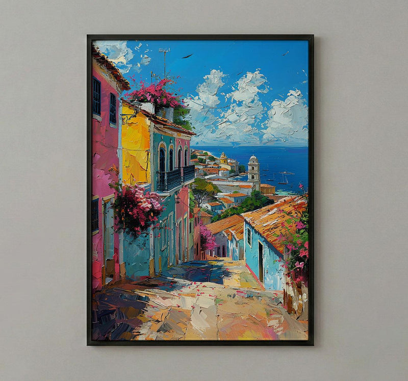 Salvador Wall Art, Brazil Street Decor - Pelourinho Print
