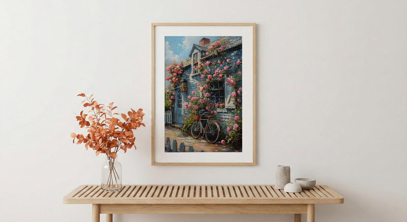 Nantucket Poster, New England Decor - Coastal Spring Art