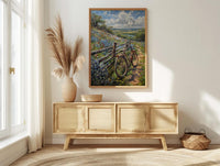 Texas Wildflower Art Print, Bluebonnet Decor - Spring Landscape