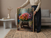Victoria BC Wall Art, Spring Garden Decor - Colorful Tulip Print