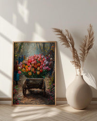 Victoria BC Wall Art, Spring Garden Decor - Colorful Tulip Print