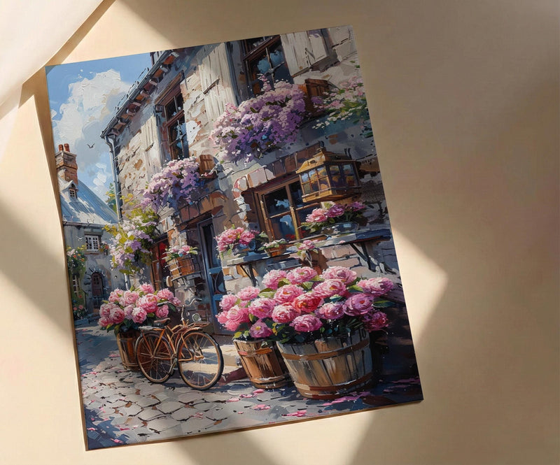 Montreal Wall Art, Flower Market Decor - Spring Peonies Print