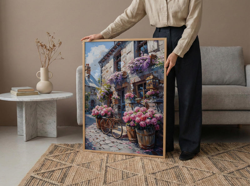 Montreal Wall Art, Flower Market Decor - Spring Peonies Print
