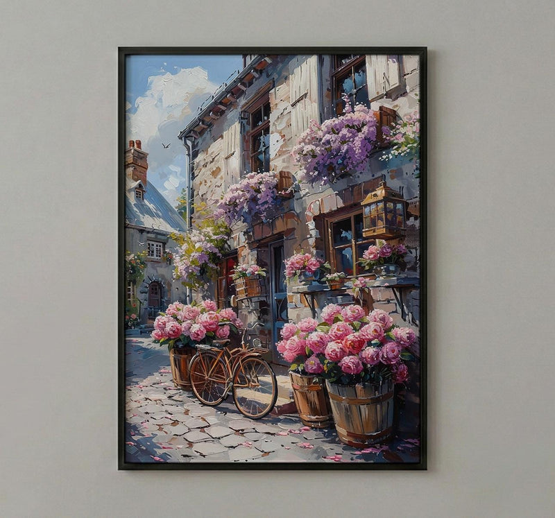 Montreal Wall Art, Flower Market Decor - Spring Peonies Print