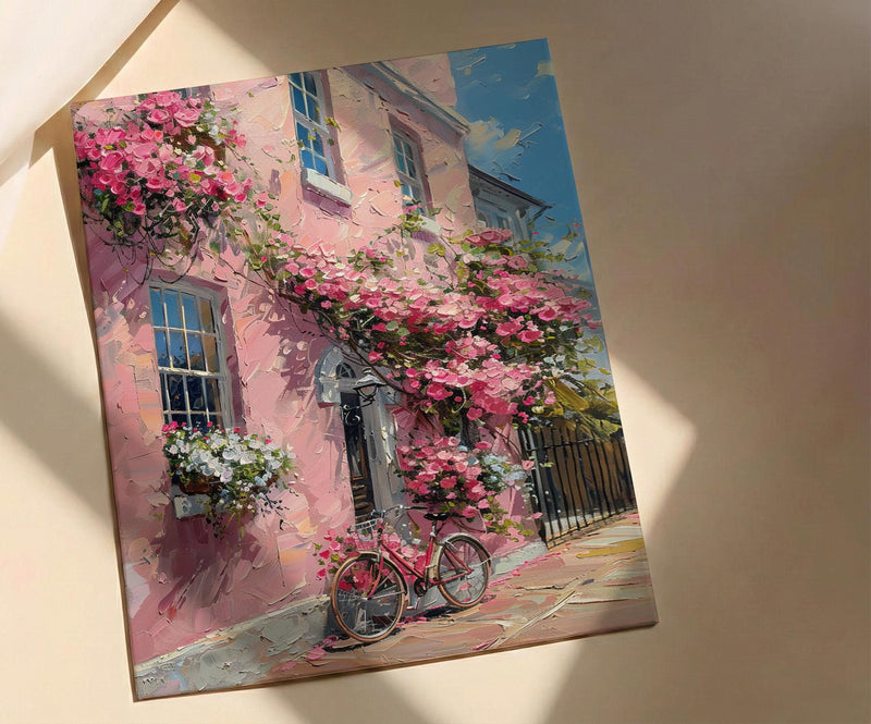 Charleston Poster, Historic Home Wall Decor - Spring Window Box