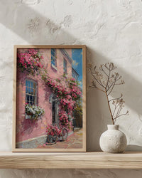 Charleston Poster, Historic Home Wall Decor - Spring Window Box