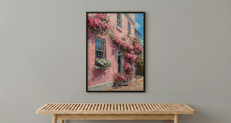 Charleston Poster, Historic Home Wall Decor - Spring Window Box