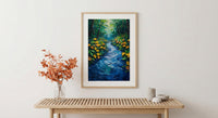 Amazon River Poster, Tropical Rainforest Decor - Brazil Aerial Art