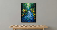 Amazon River Poster, Tropical Rainforest Decor - Brazil Aerial Art