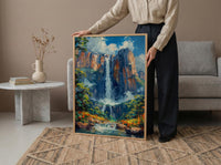 Angel Falls Wall Art, Venezuela Nature Decor - Waterfall Print